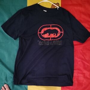 Ecko Unlimited Men's Navy Blue Short Sleeve Tee